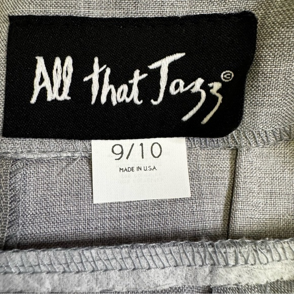 All That Jazz Gray 2 Piece Dress Set Size 9/10 Floral Embroidery on Dress NWT - Picture 5 of 17